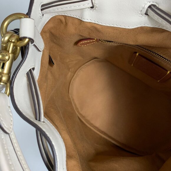 COACH Field In Signature Jacquard Chambray C4693 2 Way Bucket Shoulder Bag - Picture 7 of 14